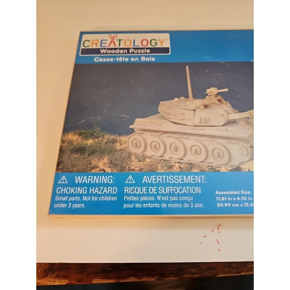Military‎ Tank Creatology Wooden Puzzle By Creatology Factory sealed